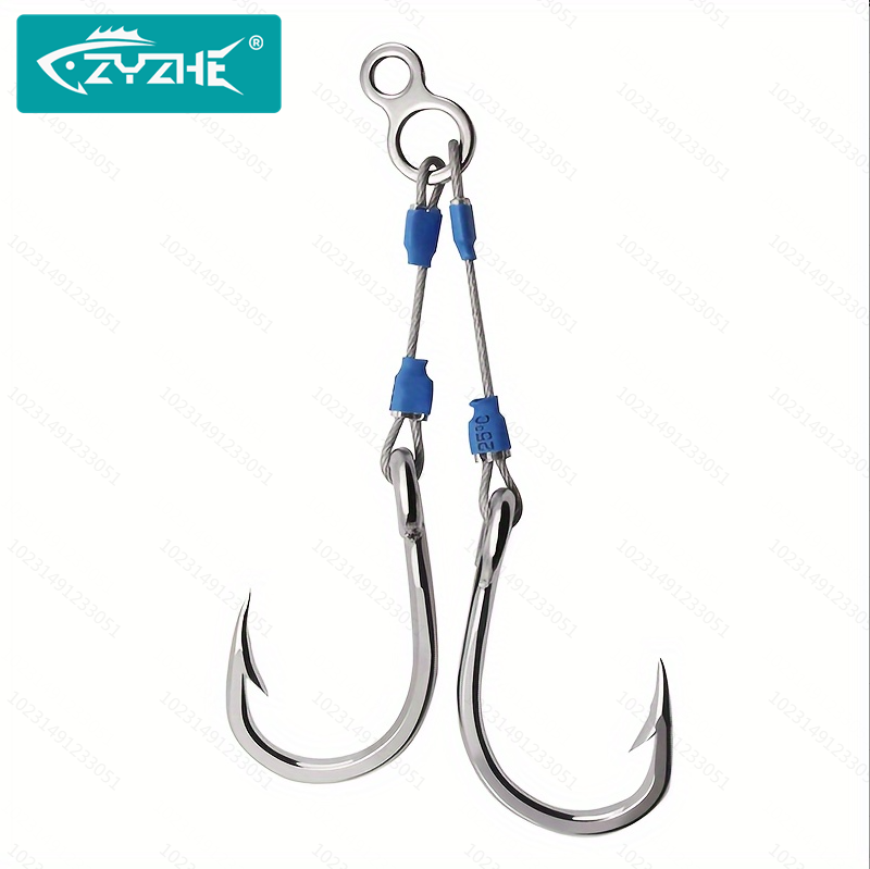 Fishing Hook Assortment - Hameçons d'assistance en fil d'acier ZYZHE,