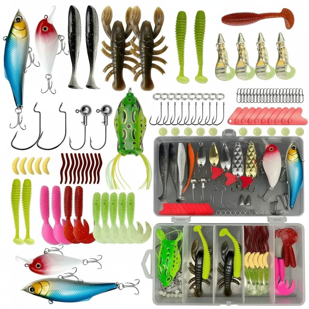 Fishing Hook Jig - 133 pièces de leurres de pêche