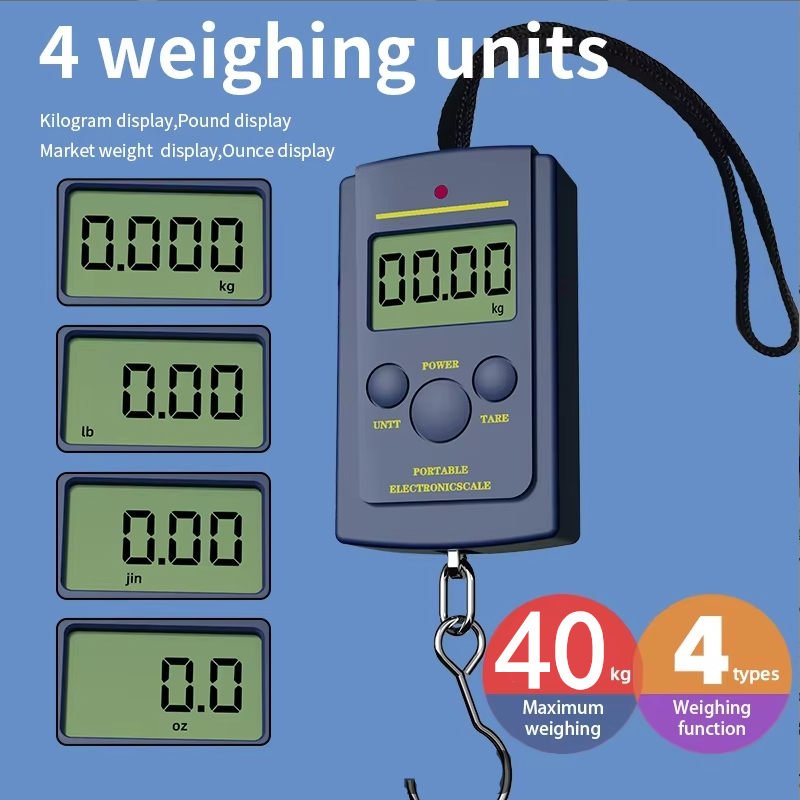 Fishing Hook - 1PC Mini balance électronique multifonctionnelle 40kg/10g,