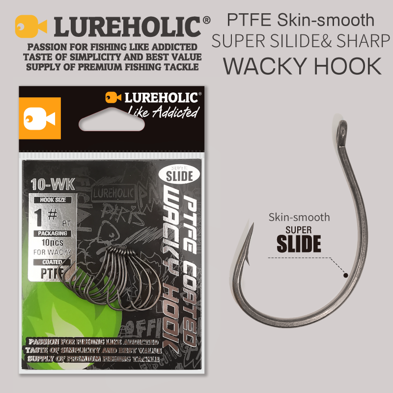 Fishing Hook Barbless - LUREHOLIC PTFE Super glisser crochet farfelu