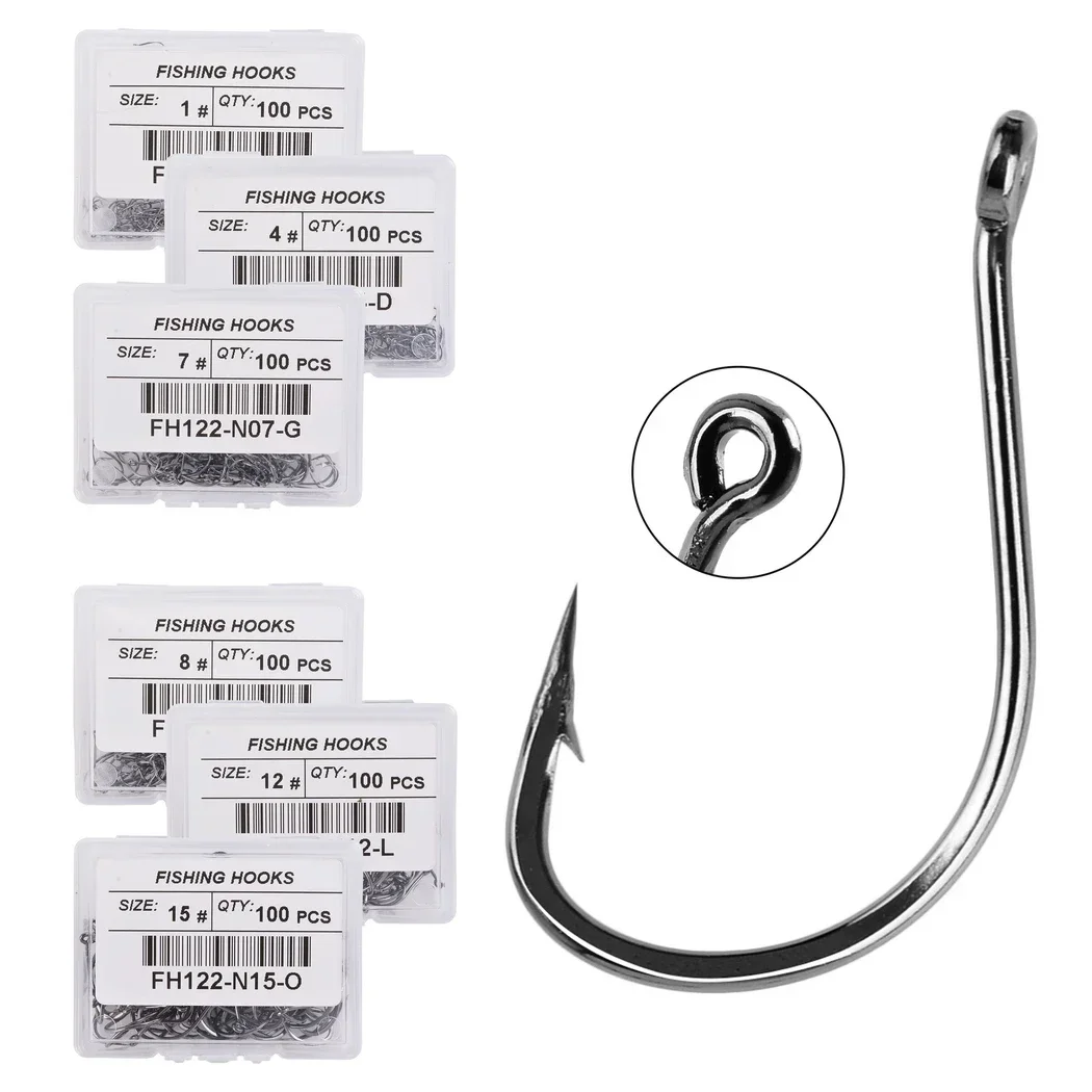 Fishing Hook Circle - 100 pièces/boîte japon Izu hameçon en