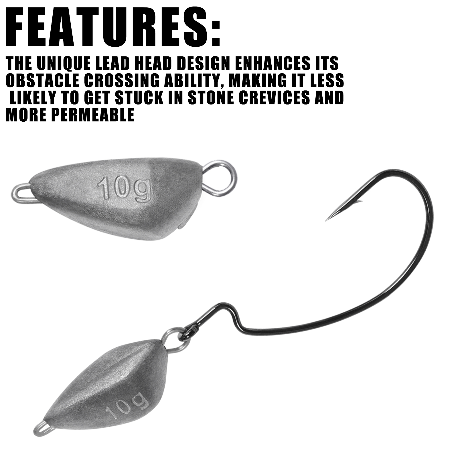 SAMOLLA 5 pièces poids de pêch - Fishing Hook Jig avis et prix