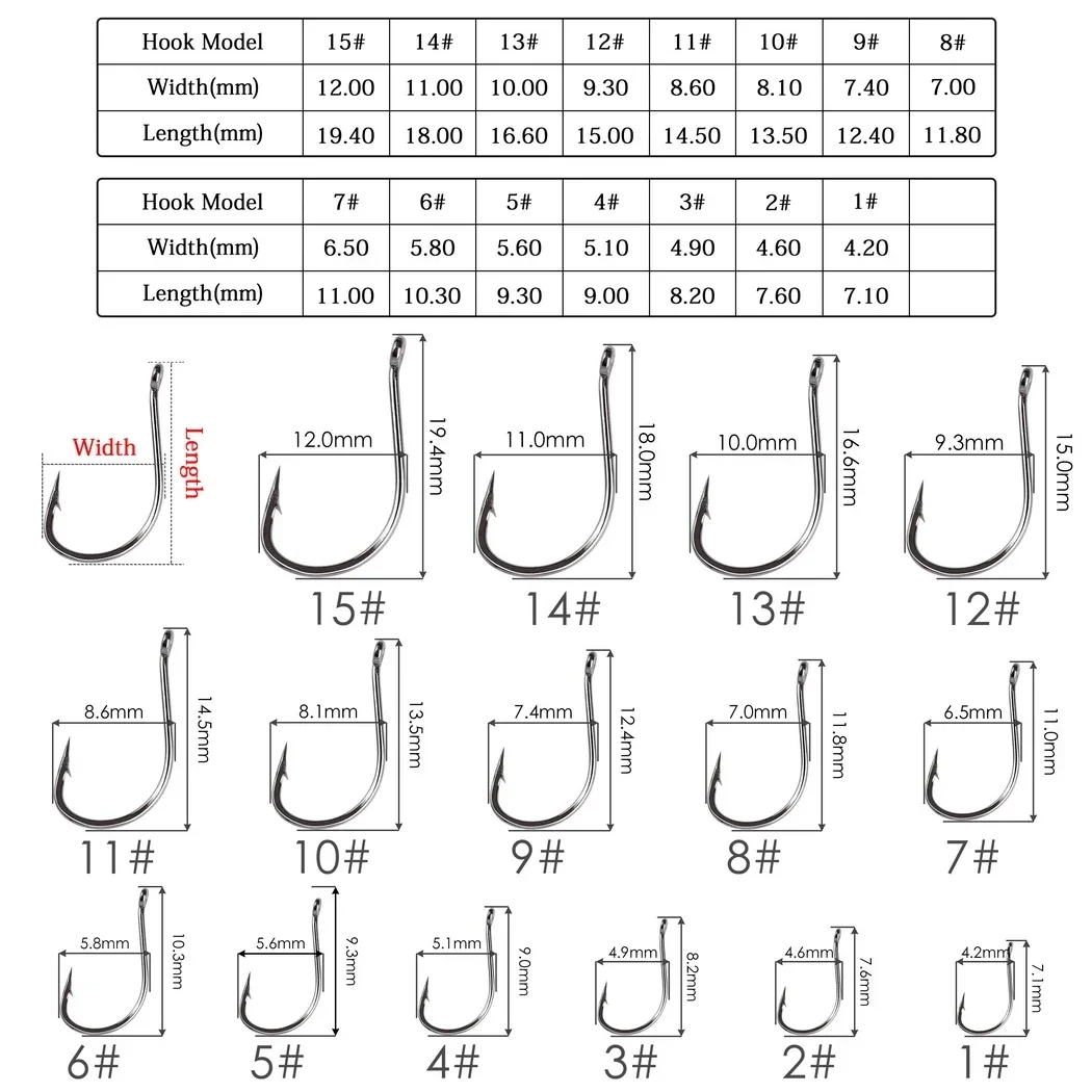 100 pièces/boîte japon Izu ham - Fishing Hook Circle avis et prix